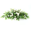 Dekorativa Blommor Kransar Jul Konstgjorda Silk Solrosor Swag Arch Decor Peony Backdrop Handgjorda Garland Hem Hängande Krans