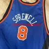 Gestikte mannen vrouwen jeugd vintage 90s latrell sprewell kampioen jersey borduurwerk op maat elk naamnummer xs-5xl 6xl