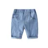 Летний дизайн 2 3 4 5 6 8 10 лет Детская одежда Красивый карман эластичные каприз джинсы джинсовые шорты для детей Baby Boy 210529