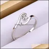 Configuración de joyería Mljy Anillo de perlas 50% Anillos de astilla 6 estilos DIY Tamaño ajustable Regalo de Navidad Entrega de gota 2021 Pvqwp