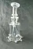 pipa da fumo viola CFL Glass narghilè DAb rig, giunto bong 14mm benvenuto su ordinazione