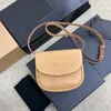 Oryginalna skórzana torba siodła Eleganckie kobiety Messenger Torby Luxurys Crossbody Chain Torba na ramię Moda 5a Projektant Torebka