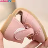 Chaussures de bébé coréennes à la mode PU Flats Ballet pour enfants pour princesse filles Kid enfant fille chaussure 210713