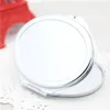 DIY Makeup Mirrors Double Sided Sublimation Blank Plated Aluminum Sheet Girl Gift Cosmetic Compact Vanity Mirror Portable Decorati7019496