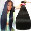 Brazilian Virgin Hair Straight 4 Bundles Human Hair Extensions Gaga Queen 9A Brazilian straight Human Hair Weaves Dyeable Natural Color