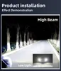 LED -strålkastarlökor H4 CAR LAMP 8 SIDE LED COB CHIP 200W 20000LM H7 H1 H3 H8 H11 9005 HB3 9006 HB4 CANBUS 6000K Auto Foglight
