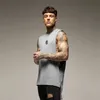 MuscleGuys Heren Extend Cut Off Mouwloos Shirt Gym Stinger Vest Hip Hop Fashion Tees Bodybuilding Tank Top Top Fitness Kleding 210421