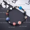 Оригинальные браслеты Солнечной системы с 9 планетами для женщин, звезды Вселенной, хрустальные камни ручной работы, эластичный браслет для астрономии, подарок5676644