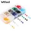 WLYeeS 3 4 6mm Austria Bicone Glass crystal Loose Beads for jewelery Making Diy accessories woman Faceted spacer beads whole