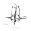 yutong Extreme Anal Vaginal Dilator Speculum Mirror Adult Metal Anus Pussy SM toy For Woman utt Expansion Device