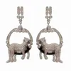 Boucles d'oreilles de la série Panthere en argent 925, anti-allergie, clous d'amour, trinité pour dames, marque de styliste, style classique, bijoux à la mode, cadeau pour petite amie