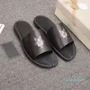 Äkta läder Kvinnor Sandal Flip Flops Metal Sliders Pearl Snake Print Rosa 2021 Mens Kvinnor Slipper Storlek 36-45 med låda 36 färger