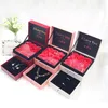 Simulazione regalo Simulazione Soap Flower Jewelry Box Orecchini di rossetto Collana Anello Decorazione di Natale per San Valentino