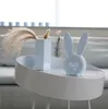 Os mais recentes relógios de mesa, desenhos animados Timer de coelho bonito com luz de noite LED Temporizador Despertador Creative USB Carregamento