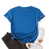 JFUNCY Plus Size Krótki rękaw Tshirt Kobiety Bawełniane Tees Solid Color T-shirt Summer Lady Tops Kobiet T Shirt Y0629