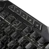 EU estoque A878 114-chave LED retroiluminado USB teclado de jogos USB com padrão de cracking preto A32