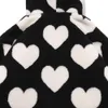 Aolamegs Cute Heart-shaped Print Lambswool Winter Jacket Men Drawstring Pockets Zipper Hooded High Street Warm Couple Streetwear 210811