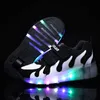 Pink Gold Children Glowing Sneakers Kids Roller Skate Shoes Children Led Light up Shoes Girls Boys Sneakers with Wheels Heelies Y22376277