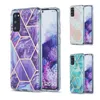 Bling Marbling Phone Cases voor Samsung Galaxy S20 FE S21 Plus S30 Ultra A71 A51 A21S M51 M31 A42 Nieuwe Luxe Marmeren Patroon Fall Prevention Cover Case