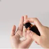 10 ml 15 ml vaporisateur cosmétique mat vide airless distributeur pompe bouteille de parfum noir or 5 ml