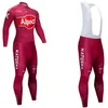 Vinter 2021 Katusha Cycling Jersey Jacket 20D Bike Pants Sportwear Ropa Ciclismo Thermal Fleece Bicycle Maillot Bottoms