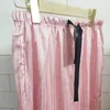 Fashion Pajamas for Women Summer Long Sleeve Sleepwear Loungewear Satin Silk Pjs Sets Home Wear 210809