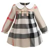 مصمم ملابس فتاة فستان صيفي طفل بدون أكمام قطن طفل أطفال كبير منقوش القوس متعدد الألوان