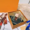 حقيبة مستحضرات التجميل سكوت بوكس ​​بوكس ​​مصممين لوكسوريس ملطخين لعقد مكياج المجوهرات الشفافة الزجاجية للأكياس
