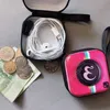 New creative tinplate coin purse mini key case retro record tape luggage pattern earphone coin storage bag DAR1653157287