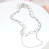 Chains Simple Stitching Ring Two-Piece Buckle Female Nude Chain Necklace