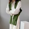LANMREM-profiel Sjaal breien straatkleding effen modieuze mouwloze vest met verschillende vormen 2A398 211007