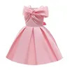 Kids Girls Princess Christmas Dress Bow Elegant Wedding Birthday Party Formal 2021 Baby Dresses