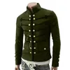 Herenjacks jas jas Gotic borduurknop uniform kostuum feest uit het derweren heren herfst winter warm groot formaat 5xl