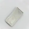 fashion money clip stainless steel black rubber pattern moneyclips for men and women no have box6385870