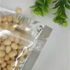 Feuille transparente Stand Up Pouch ZipperSacs en plastique refermables Stockage des aliments Sacs à fermeture éclair Sacs d'accessoires de cuisine Emballage