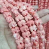 100 pçs pequeno elefante rosa coral contas 14mm solto espaçador grânulo diy pulseira chram jóias fazendo presentes224d