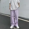 Kvinnors Jeans Sommar Vintage Straight Baggy High Waist Streetwear Casual Pants Femme Wide Ben Purple Mom Denim Trouser 210809