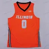 Nikivip Custom Men Youth Illinois Fighting Illini Basketball Jersey College Ayo Dosunmu Kofi Cockburn Trent Frazier Da'Monte Williams Miller Curbelo