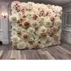 Décoration de fête 2021 Paper géant Rose Fleurs aritificielles pour l'événement de mariage Décorations décor 110pcs Mélange Ivory Baby Pink Light G