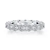 Fine jóias nupcial anel 925 prata 4,2 ct redondo casamento de noivado de diamante sintético para as mulheres 211217