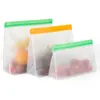 Food Storage PEVA Containers Set Stand Up Fresh Bags Zip Silicone Reusable Lunch Fruit Leakproof Cup Freezer Vegetable Cup