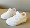 Children casual sports shoes new Low-top fashion sneakers boys and girls Student Small White shoe size 26-37
