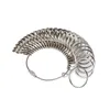 Anéis de cluster 2021 Toque de liga de metal Tamanho dos EUA / Reino Unido Medidor de dedo Sizer Measuring Jewelry Tool