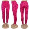 5 Colors Sexy Women Pants Spring Clothing Running Fitnes Yoga Trousers Fashion Print Letter Leggings Full-length Pencil Pants Hot Sell