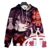 Dames Hoodies Sweatshirts 2021 Genshin Impact Hu Tao 3D Print Hoodie Mannen Vrouw Mode Casual Pullovers Trainingspak Kleding Kids Top