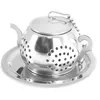 newTea Tools Infuser Teapot shaped 304 Stainless Steel Herbal Pot Strainers Filter EWE5661