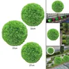 Dekoratif Çiçekler Çelenk Yapay Topiary Ball Çalılar Sahte Yeşil Açık Kapalı Backyard Balkon için Yeşil