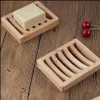 Soap Dishes Bathroom Accessories Bath Home & Garden Durable Wooden Dish Tray Holder Storage Rack Plate Box Container For Shower Plates A02 D