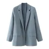 Mulheres Elegantes Mulheres em v Blazer Escritório Senhoras De Manga Completa Jaquetas Feminino Cinzento Cardigan Suits Girls Chic Sets 210430