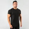 Homens t - shirts T-shirts Partes de verão Tees Fitness Mens Camiseta Bodybuilding Muscle Tshirt Tshirt Tshirt Male Gym Roupas Slim Fit